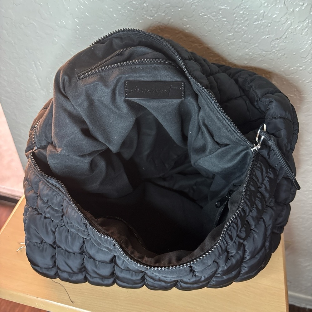 Free People movement Black Quilted Shoulder Bag - Picture 5 of 6